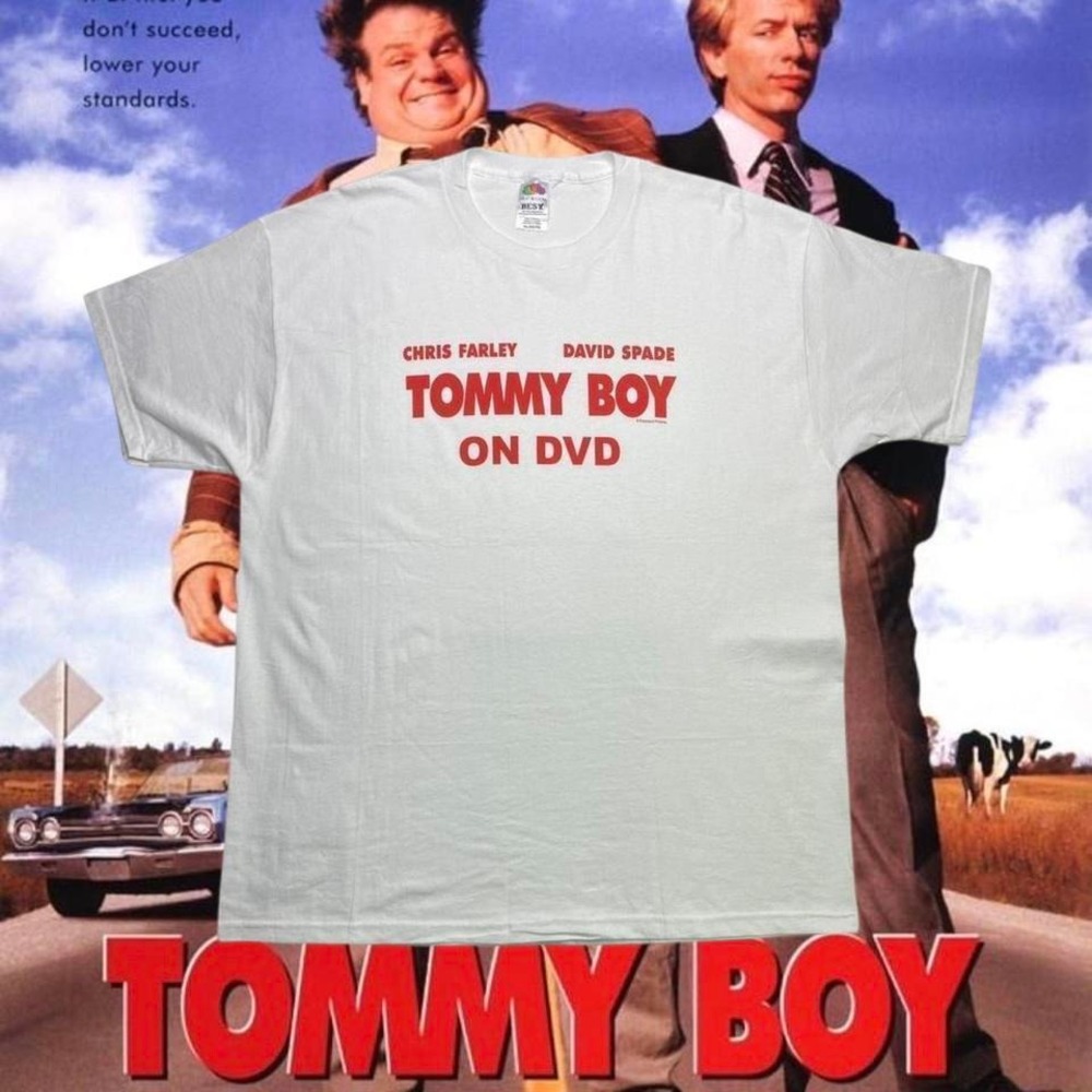 Vintage‎ 90s Tommy Boy movie DVD promo shirt
